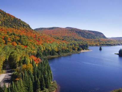 Reise in Kanada, Herbstlandschaft in den Laurentides