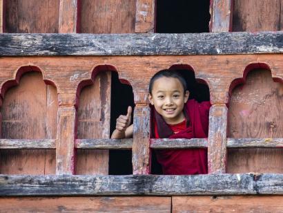 Reise in Bhutan, Kind in Bhutan