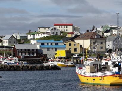 Reise in Island, Hafen in Stykkisholmur