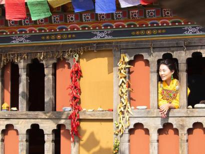 Reise in Bhutan, Panoramablick vom Poon Hill