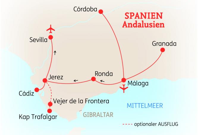 Reise in Spanien, Andalusien: Entspannt erleben
