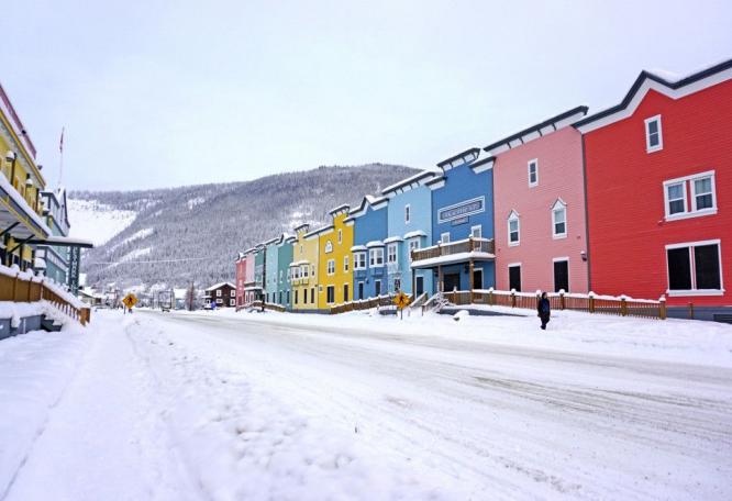 Reise in Kanada, Auf der Eisstraße am zugefrorenen arktischen Ozean