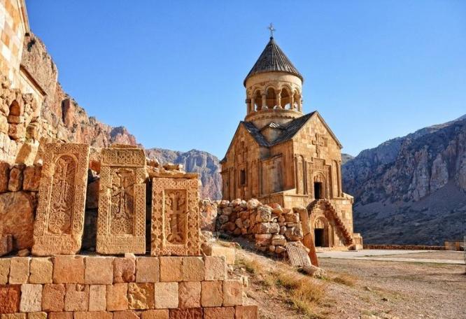 Reise in Armenien, Kloster Noravank am Berg Ararat