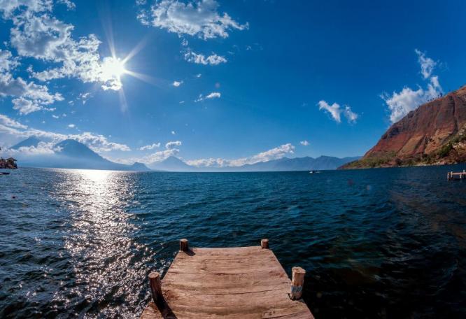 Reise in Guatemala, Atitlan-See, schönster See der Welt