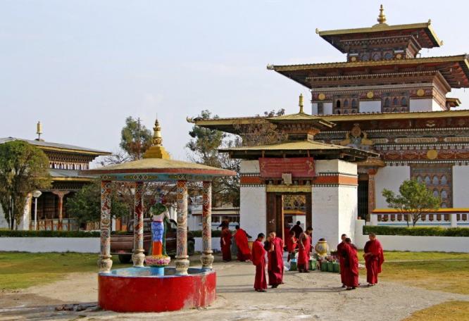 Reise in Bhutan, Dzong in Punakha