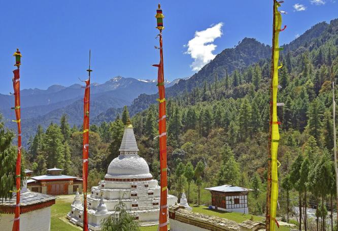 Reise in Bhutan, Chendebji Chörten in der Nähe von Trongsa