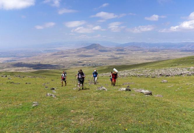 Reise in Armenien, Aufstieg zum Aragats-Nordgipfel