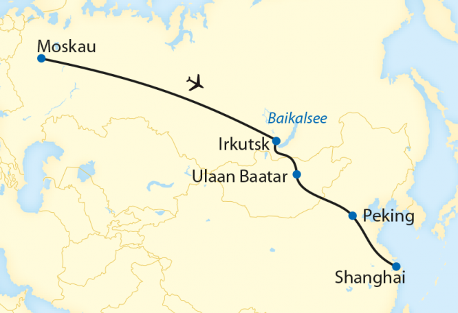 Reise in China, Bahnreise durch Russland, Sibirien, die Mongolei und China im Winter (2020)