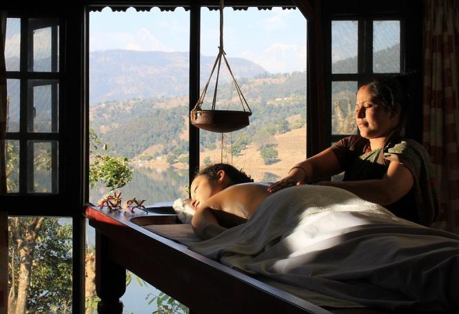 Reise in Nepal, Begnas Lake Resort: Ayurveda im Angesicht des Annapurna