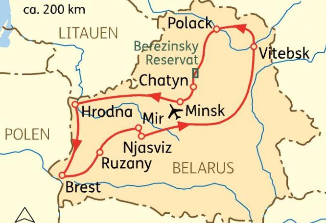 Reise in Weißrussland, Belarus：Höhepunkte