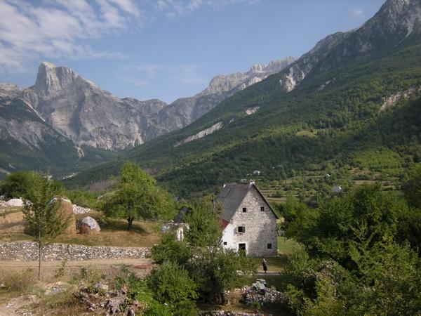 Reise in Albanien, Die Lage unserer Unterkünfte im alpiner Umgebung