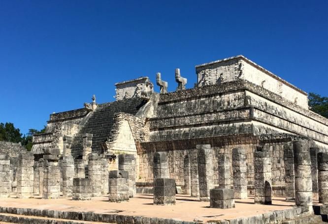 Reise in Mexiko, Uxmal, historische Stätte auf der Yucatan-Halbinsel in Mexiko