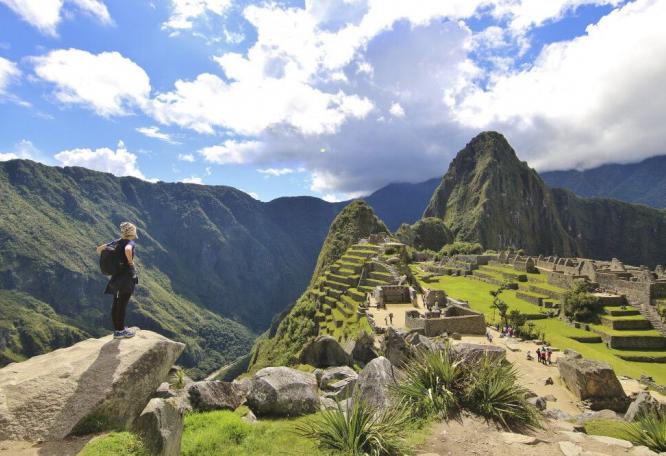 Reise in Peru, Blick auf Machu Picchu