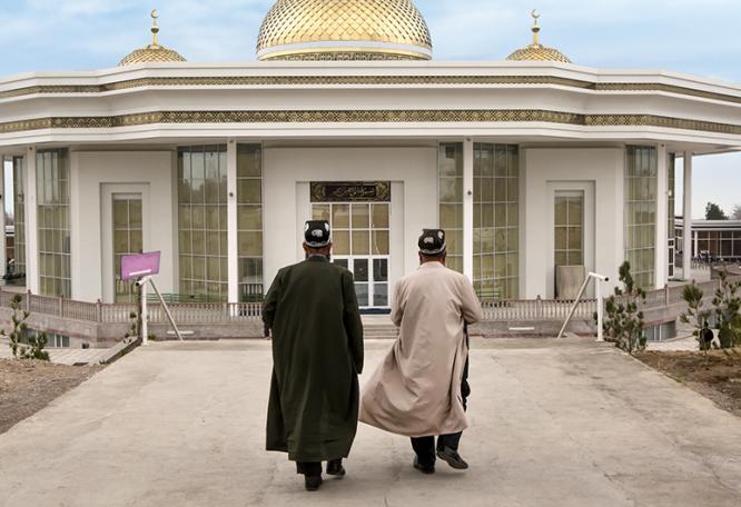 Reise in Kasachstan, Nur ul Islam-Moschee in Chudschand, Tadschikistan.