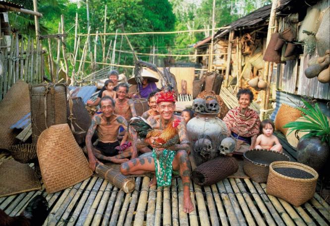 Reise in Malaysia, zu Gast bei den Iban im Langhaus in Borneo