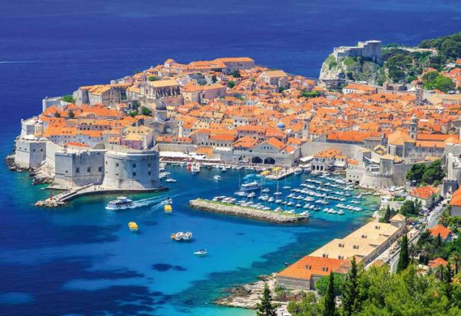Reise in Kroatien, Alter Stadthafen von Dubrovnik, Kroatien