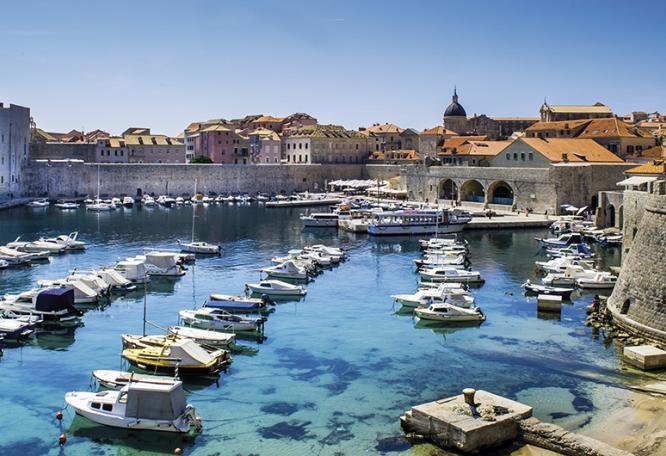Reise in Kroatien, Hafen von Dubrovnik