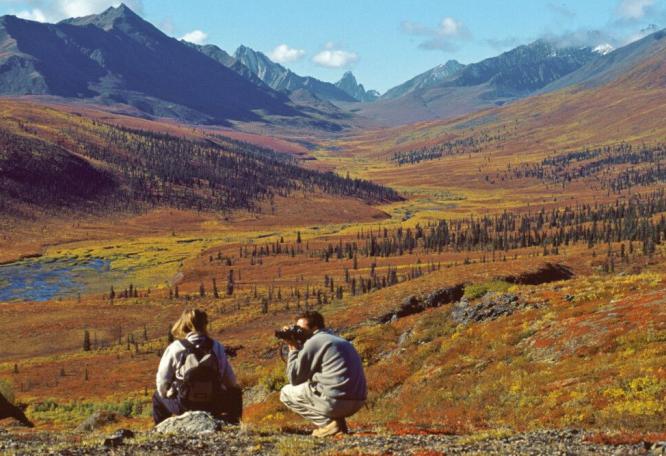 Reise in Kanada, Yukon in Herbstfarben