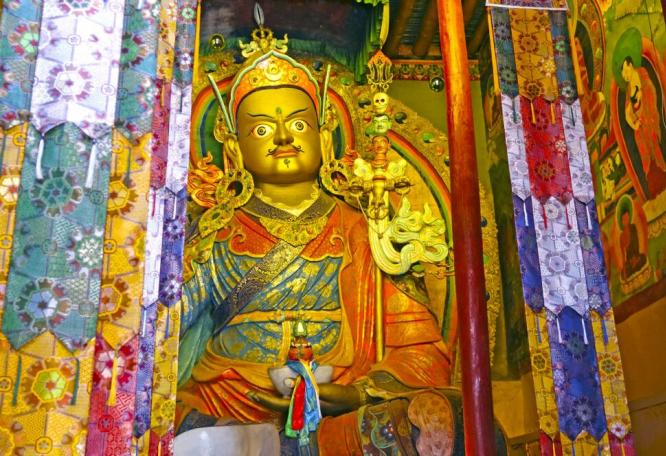 Reise in Indien, Ladakh Markha Valley Padmasambhava im Hemis Kloster