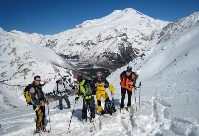 Reise in Russland, Skitour im Kaukasus