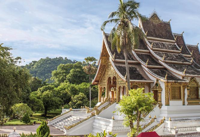 Reise in Laos, Ho Phra Bang-Tempel in Luang Prabang