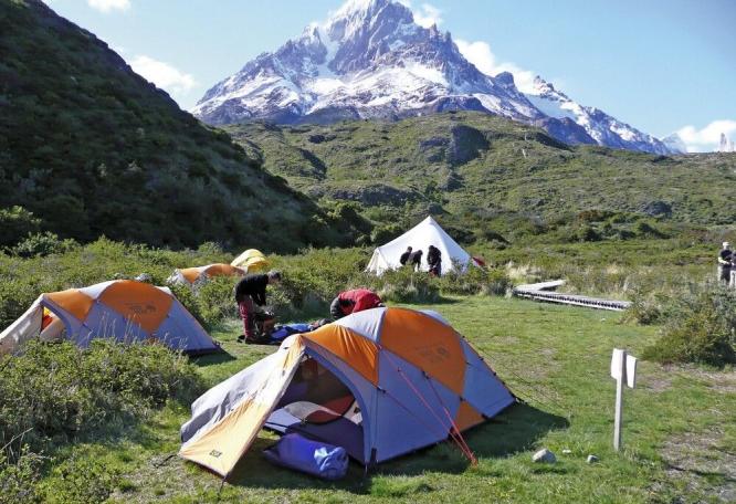 Reise in Argentinien, Zeltlager im Nationalpark Torres del Paine