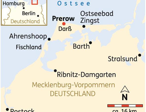 Reise in Deutschland, Fischland - Darß - Zingst: Aktivurlaub