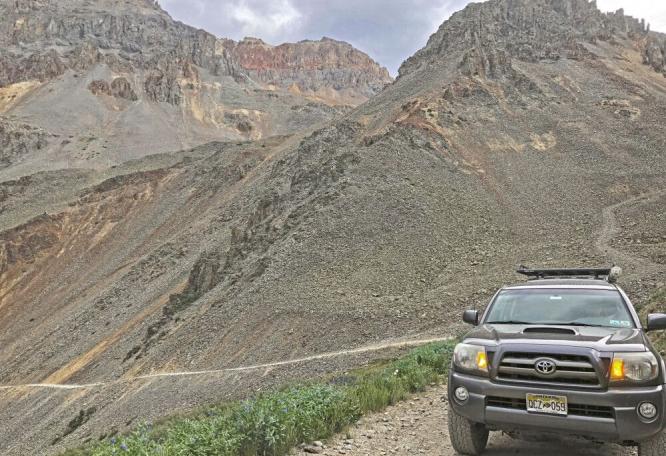 Reise in USA, Off-Road unterwegs auf dem Ophir Pass in den San Juan Mountains, Colorado