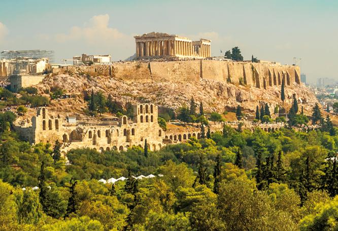 Reise in Griechenland, Die mächtige Akropolis in Athen
