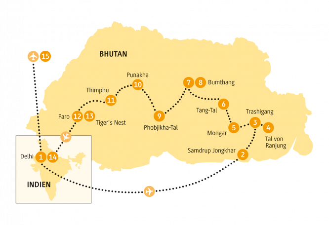 Reise in Bhutan, 0