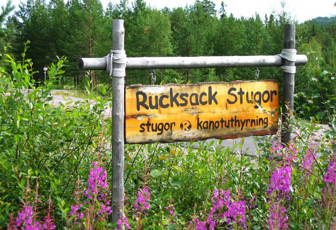 Reise in Schweden, Hüttenmiete Rucksack Stugor i Idre Sommer