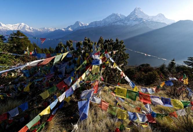 Reise in Nepal, Ausblick vom Poon Hill (3210 m)
