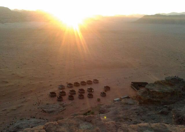 Reise in Jordanien, Sonnenuntergang im Wadi Rum