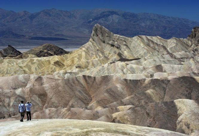 Reise in USA, Zabriskie Point, Death Valley, Kalifornien