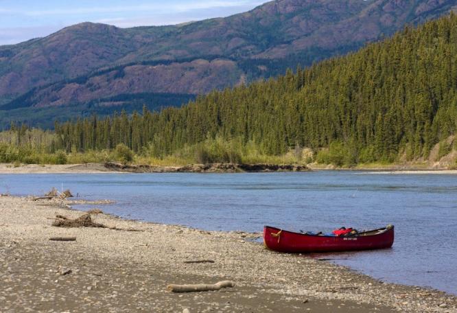 Reise in Kanada, Mit Kanus auf dem mächtigen Yukon River