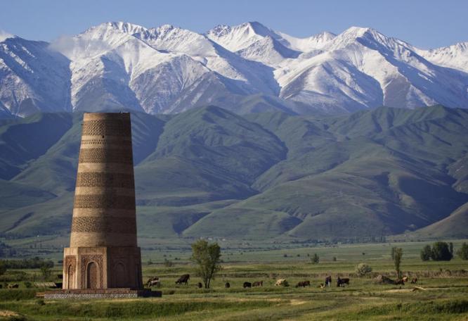 Reise in Kirgistan, Der Buranaturm in Kirgisistan