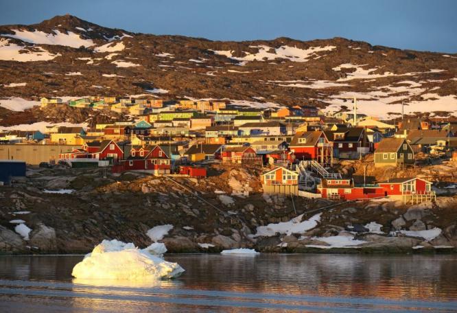 Reise in Kanada, Ilulissat im Licht der Mitternachtssonne