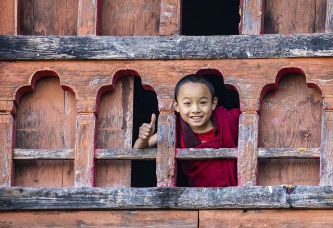 Reise in Bhutan, Kind in Bhutan