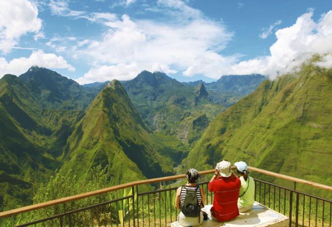 Reise in Réunion, Blick in den Talkessel von Mafate