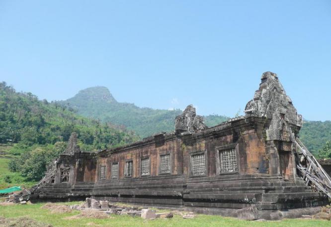 Reise in Laos, Ruinen von Wat Phou in Südlaos