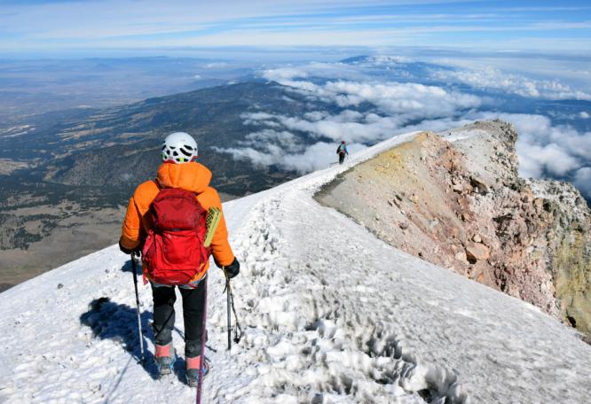 Reise in Mexiko, Abstieg vom Pico de Orizaba mit fantastischem Ausblick