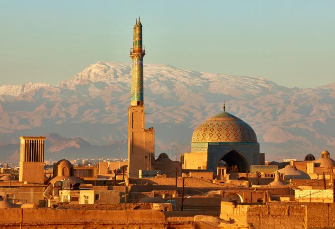 Reise in Iran, Moschee und Minarett