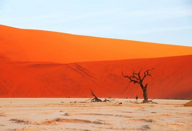 Reise in Namibia, Farbspiel in der Sossusvlei