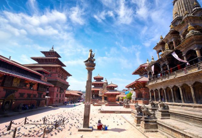Reise in Nepal, Durbar Square in Patan