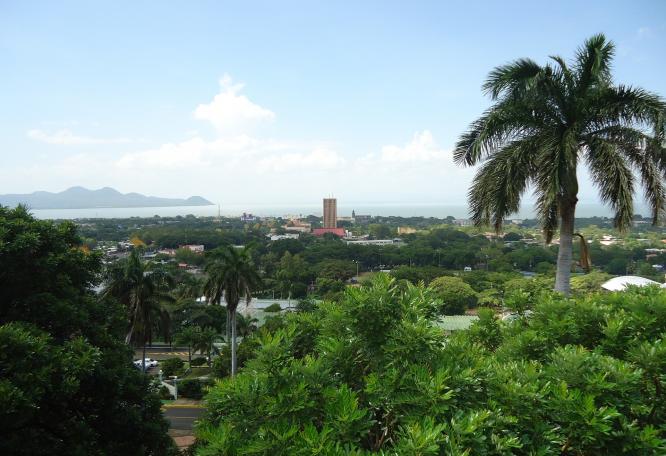 Reise in Nicaragua, Blick auf Managua