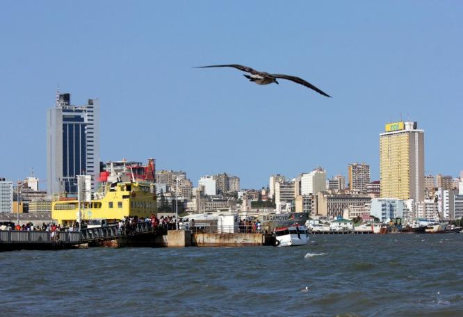 Reise in Mosambik, Blick auf die Skyline von Maputo