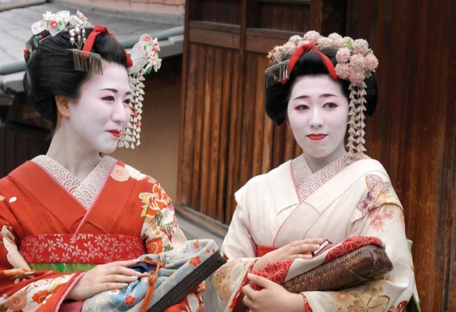 Reise in Japan, Geishas in Japan.