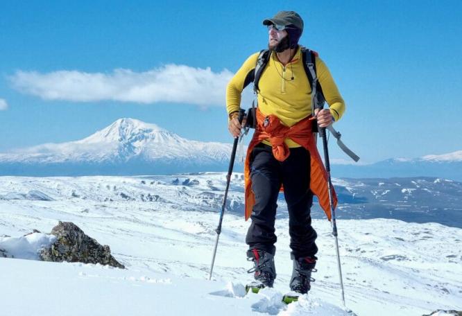 Reise in Armenien, Skitourenguide Hovhannes Martirosyan