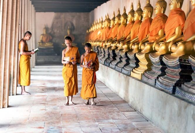 Reise in Kambodscha, Sonnenaufgang über Angkor Wat