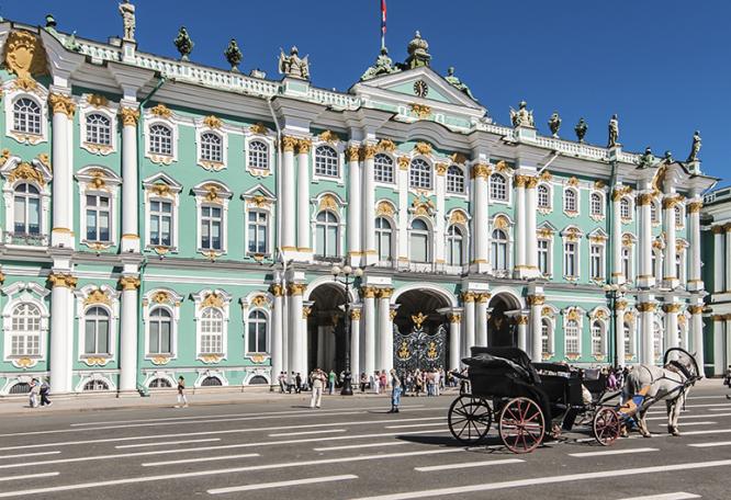 Reise in Finnland, Eremitage in St. Petersburg